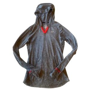 NIKE Dri Fit Hooded Long sleeve shirt pullover running